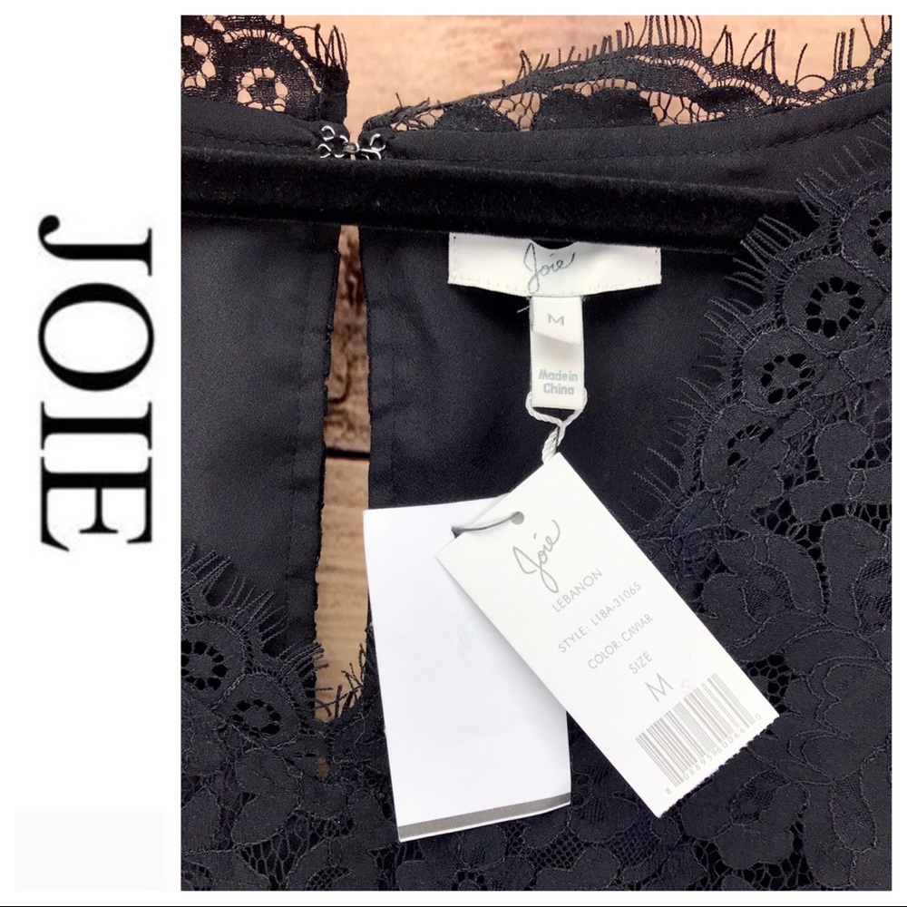 💕SALE💕 NWT Joie Black Lace Dress - Picture 4 of 7